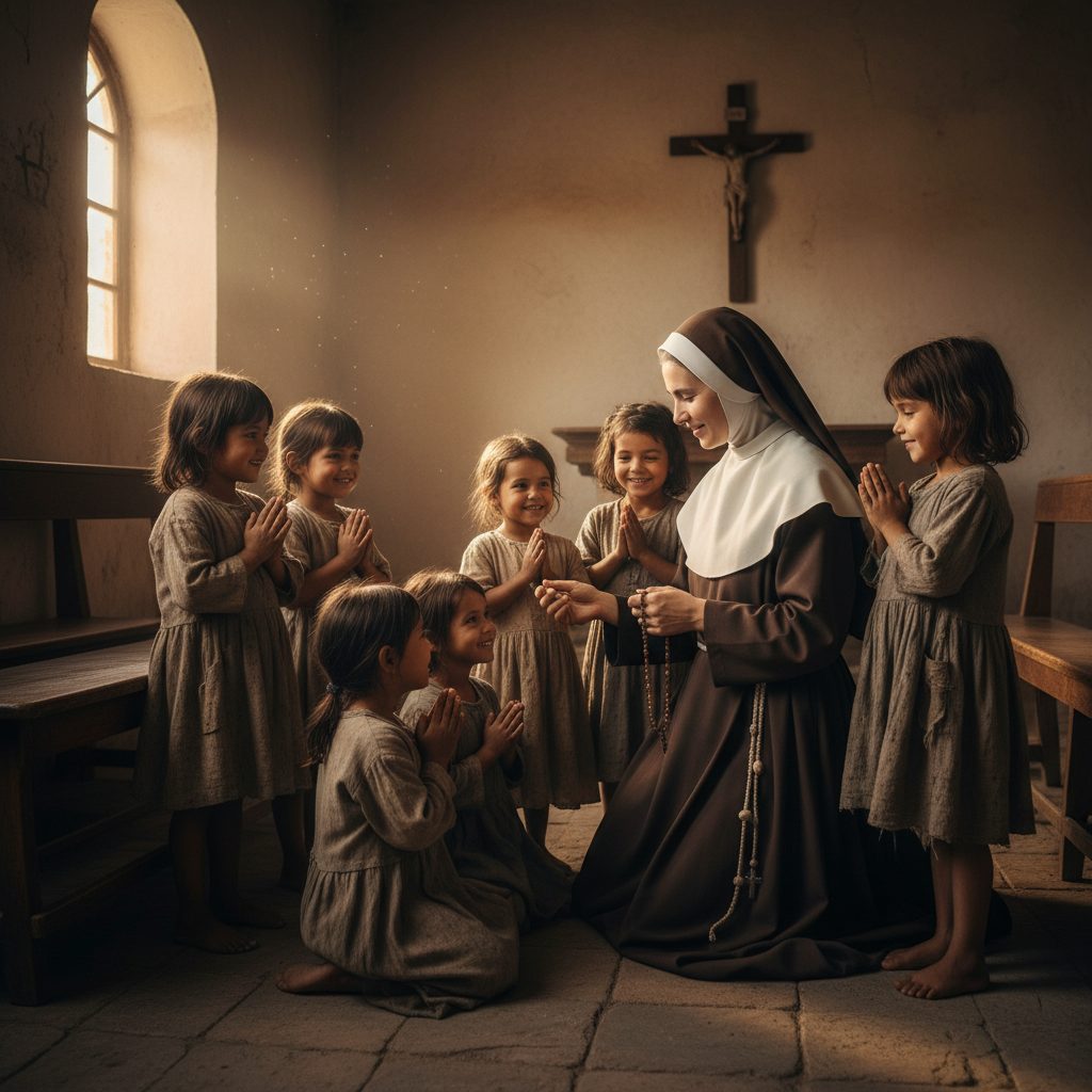 Children Learning to Pray