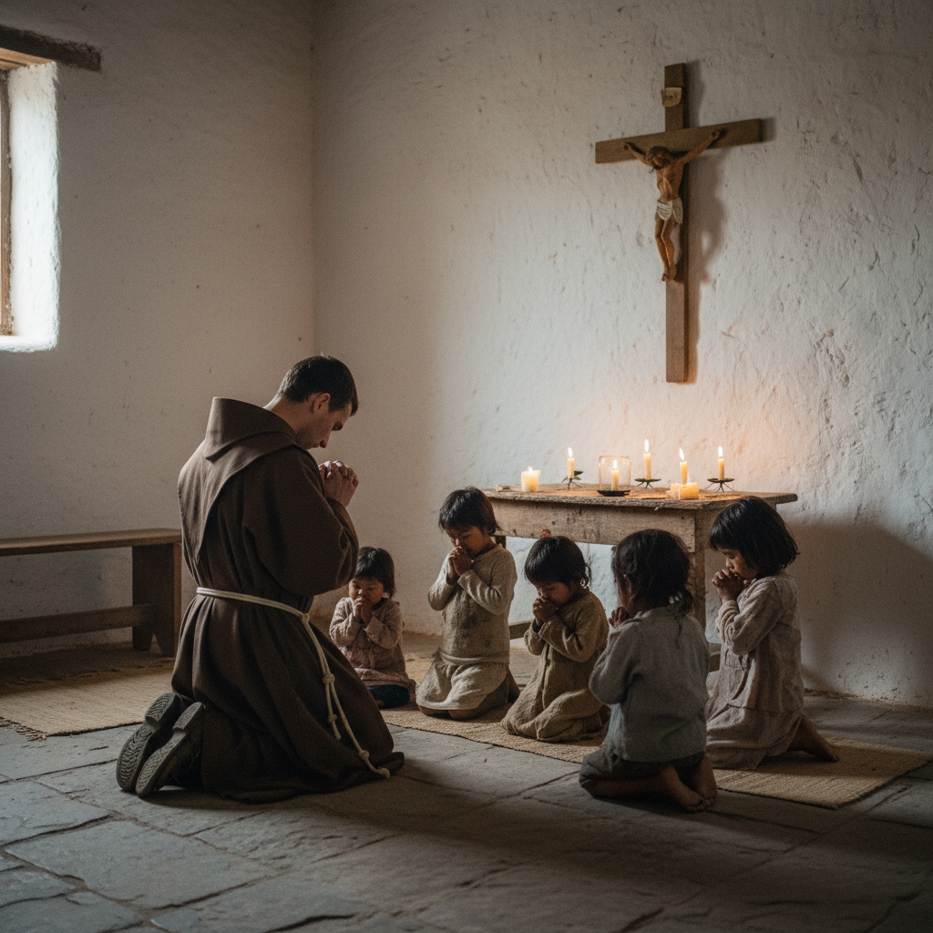 Children Praying to Jesus