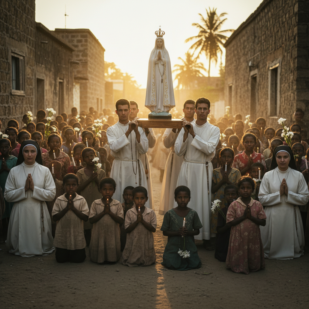 Rosary Procession with Our Lady