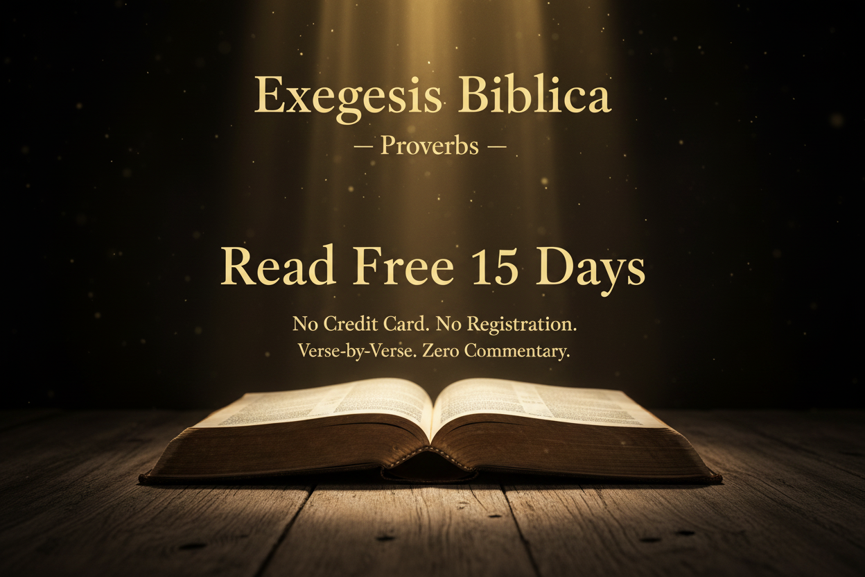 Exegesis Biblica — Proverbs — Read Free 15 Days